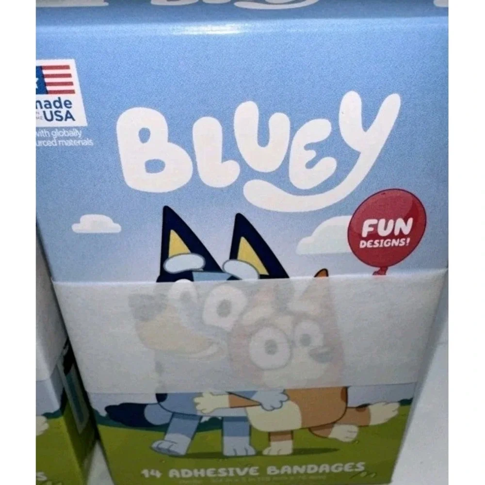 12 BOXES~Bluey - Adhesive Bandages 3/4in x 3in‎ 168 Kids Bandages-USA